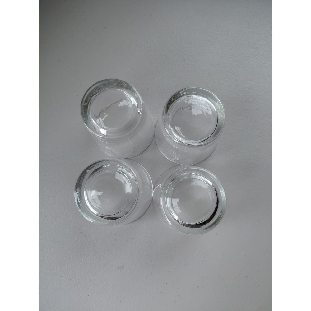 4 Crystal Clipper Bar Glasses Rock Etched Ships Double Mast Schooner Dadcore VTG - Picture 5 of 6